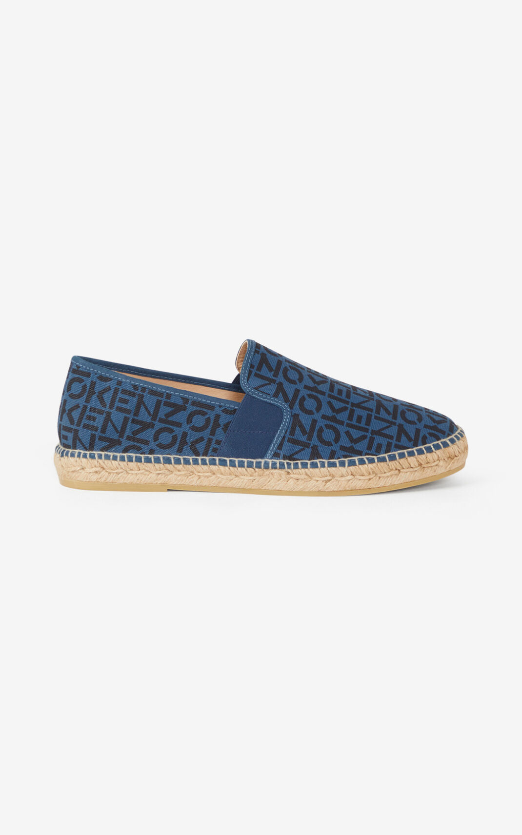 Kenzo Sport elasticated Espadril Erkek Koyu Mavi | 3042-HNKTD